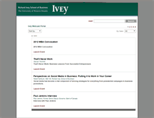 Tablet Screenshot of live.ivey.ca